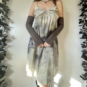 Anthropologie Fei Watercolor Silk Dress 4